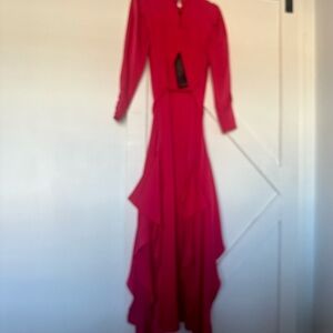 Red Long Sleeve Dress